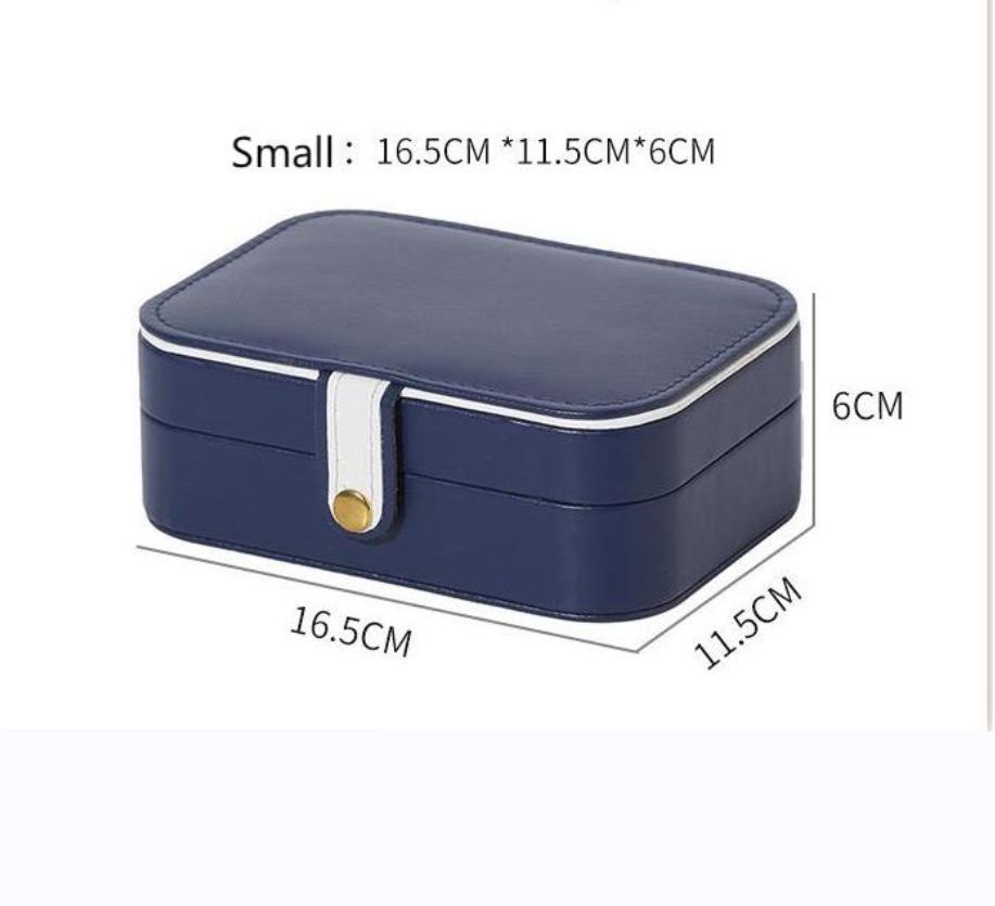 

Двухслойная шкатулка-органайзер для ювелирных изделий, большая емкость, ПУ кожаная шкатулка для хранения колец, сережек, гвоздиков, витрина для ювелирных изделий, упаковка для ювелирных изделий White