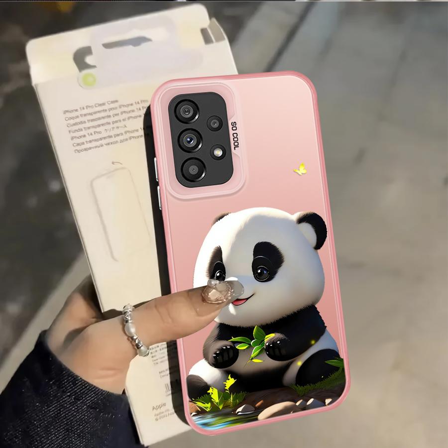 

Case for Samsung Galaxy A26 A34 A17 A20s A12 A31 A15 A16 A13 A14 A21s A23 A24 A25 A35 Phone Cover Cute Panda Galaxy A22 5G