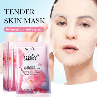 Cherry Blossom Mask Sheet Collagen Moisturizing Rejuvenating Moisturizing Mask