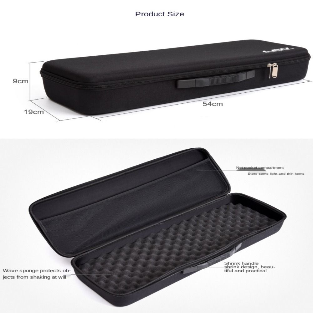 Bolsa de Transporte Rígida com Alça Bolsa de Pesca Bolsa Transversal Estojo para Armazenamento de Vara de Pesca