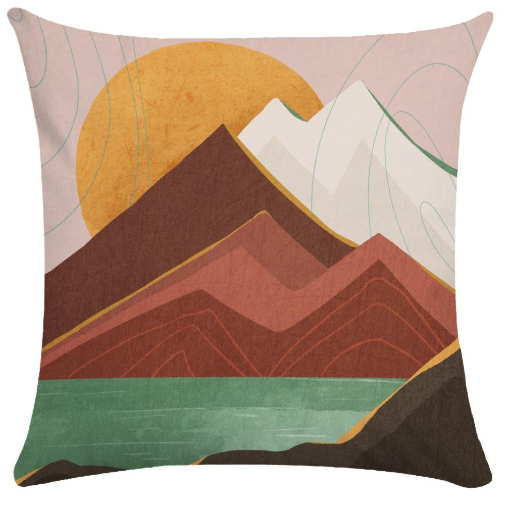 Abstract Lines Pillowcase Dormitory Decoration Office Living Room Sofa Home Pillowcase