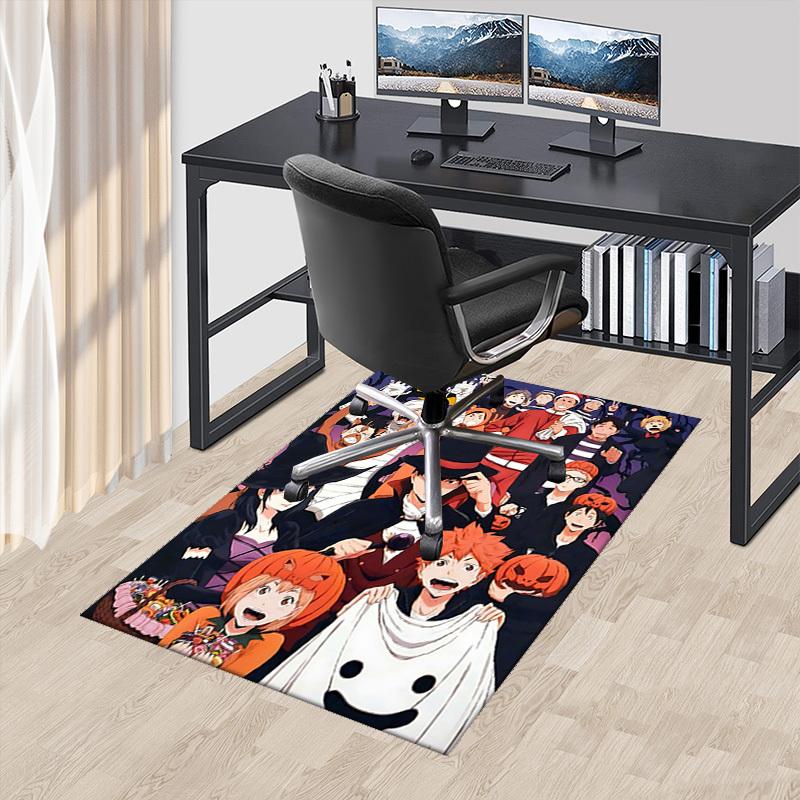 

1pc Halloween Pumpkin Ghost Chair Mat, Anime Cartoon Design Office Desk Pad, Non-Slip Carpet for Home Decor, Suitable for All Seasons.I021 60cm by 90cm