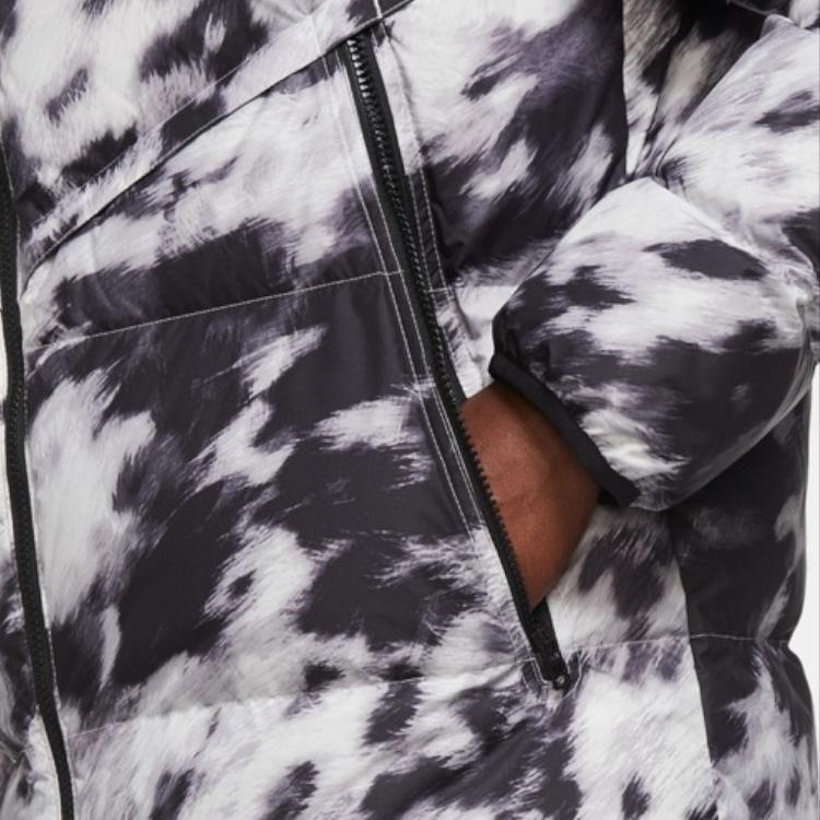Men's Nike Down-fill Windrunner Shield Sports Stay Warm Hooded Jacket Down Jacket White CU4407-133