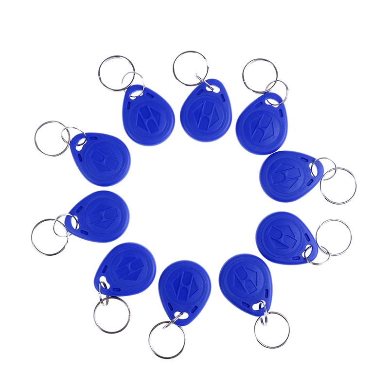 10Pcs TK4100 Keychains 125KHZ RFID Proximity Id Card Token Tags Key Fobs NFC
