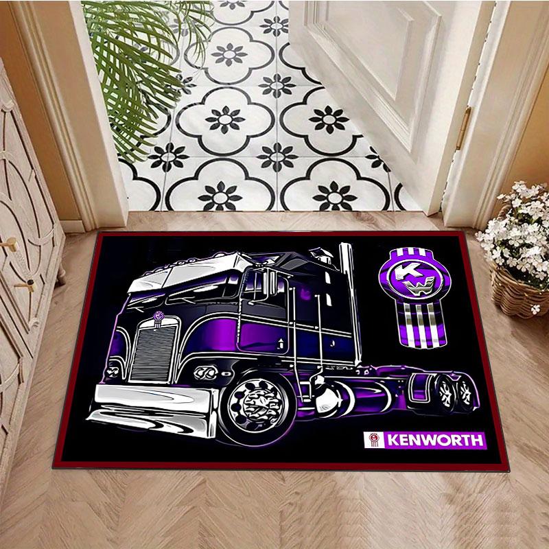 Heavy-duty truck pattern rug, non-slip rug, suitable for living room, bedroom, game room, computer room and home décor.