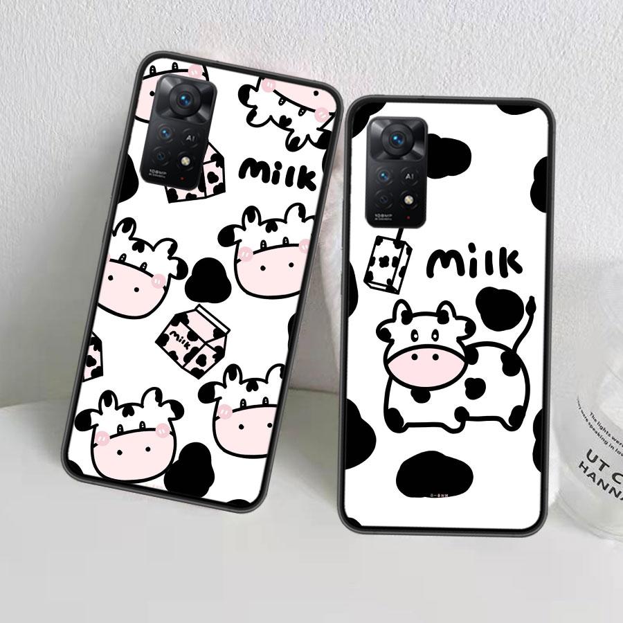 New Cute cow print Phone Case For Redmi Note 13 Pro 5G Plus 12 12C 10 10A 10C 9 9A 9C 9T 8 8A K60 K70 Pro Xiaomi Cover 7 7A 6 6A