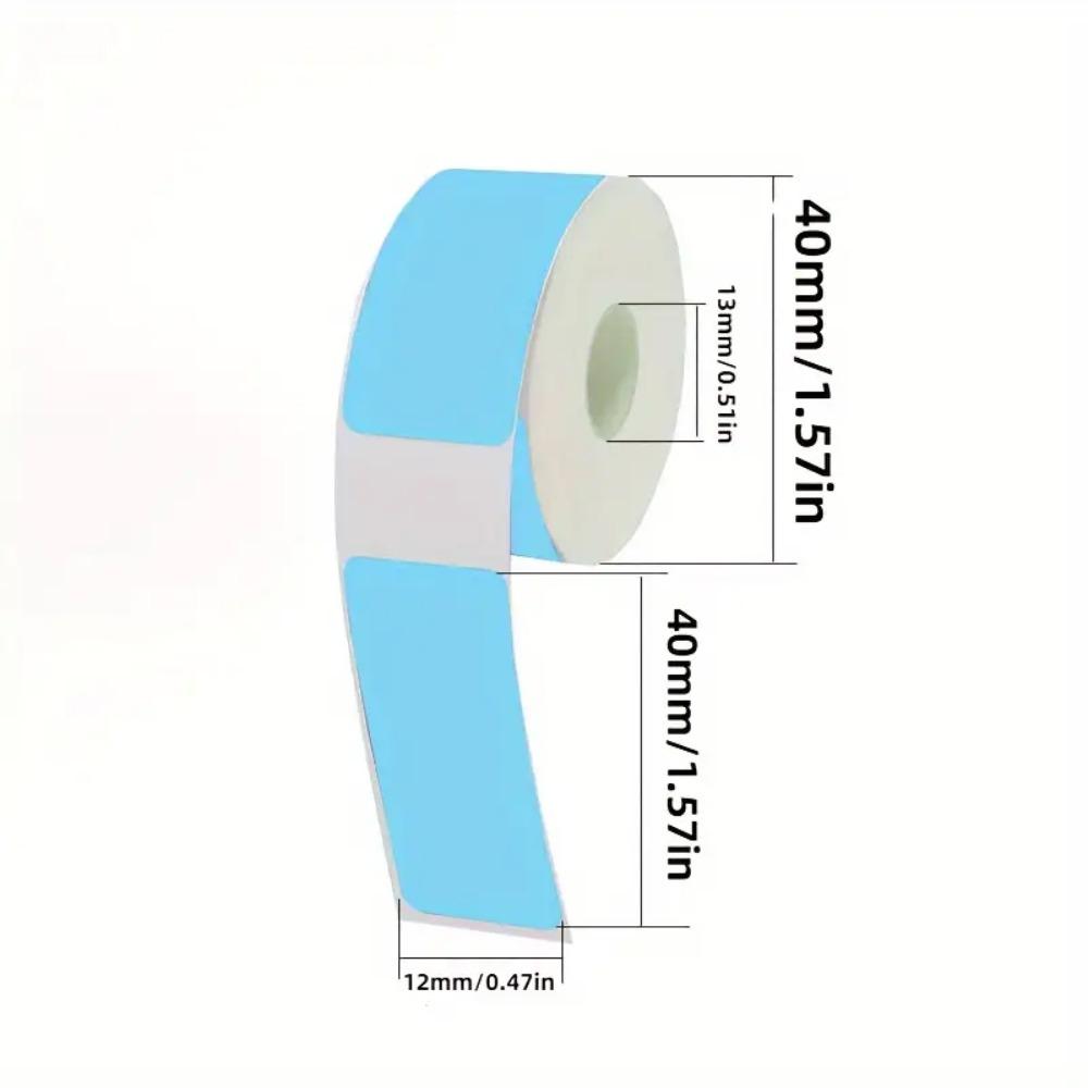 

Colorful Adhesive Label Maker Paper 12mm×40mm 160/Roll Laminated Labeling Paper Self-Adhesive Labels Portable Printer синий