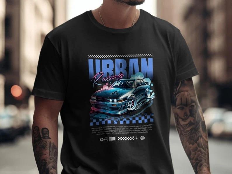 Tokyo JDM Car T-Shirt, Urban Racing Graphic Tee, Tuner Culture XXXXL