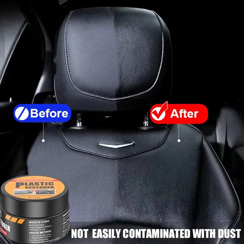 New Car Restorer Back To Black Gloss Auto Interior Leather & Panel Renewal Wax Coating Agent Auto Polish And Repair Coating