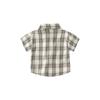 Summer Boys' Short-Sleeved Plaid Shirt, Baby Boy Polo Shirt, Half-Sleeved Collared Top, Pure Cotton Kidsren's Shirt, Kidsren's Clothing