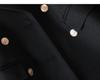 2025 Herbst/Winter Damen Koreanischer Stil Mittellanger Trenchcoat mit Anzugkragen 8620