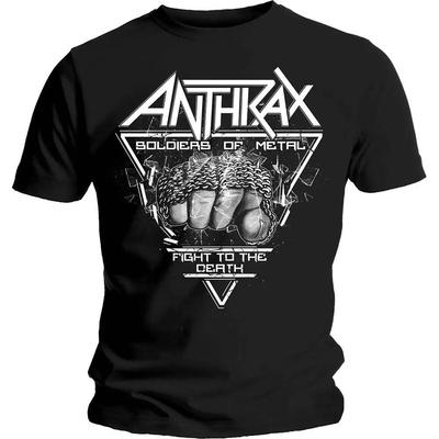 Anthrax 'Soldier Of Metal - Fight To The Death' Schwarzes T-Shirt - NEU