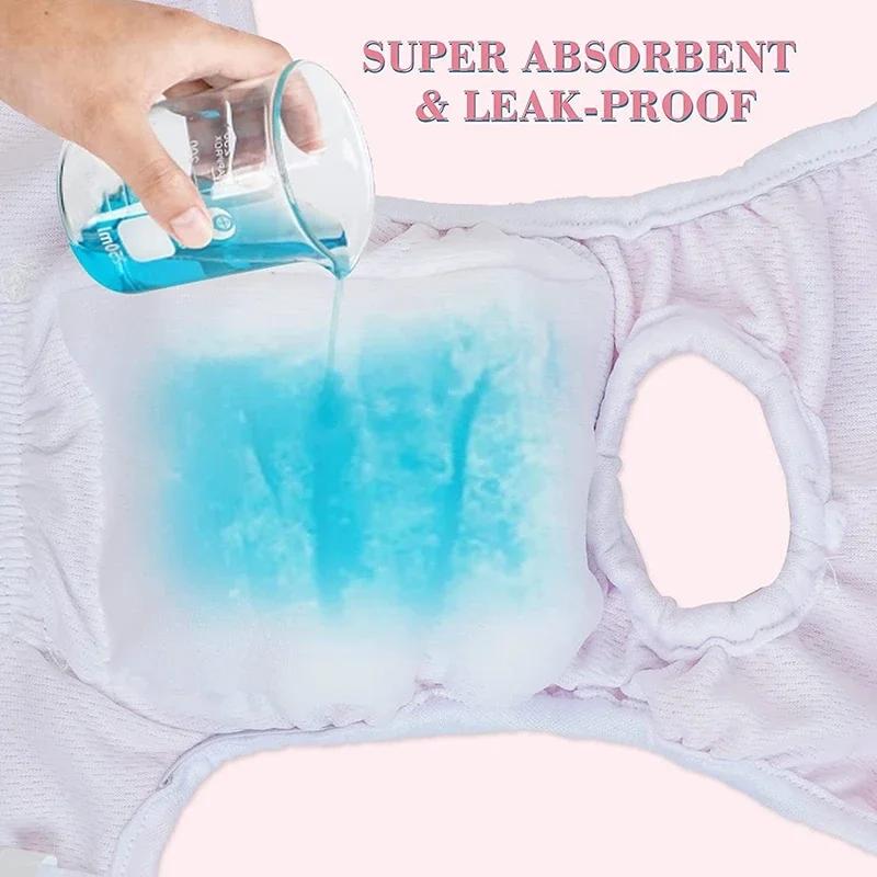 Washable Female Dog Diapers Panties Waterproof Reusable Puppy Underwear Shorts Menstruation Sanitary Safety Physiological Pant