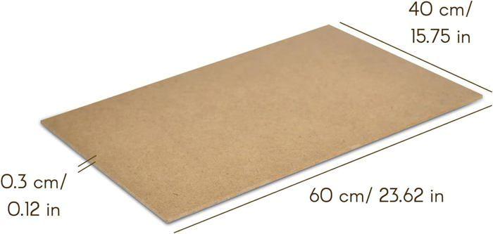 Panneau MDF - CREATIVE DECO - 600x400x3mm - Bricolage, Découpe Laser, Gravure - Marron