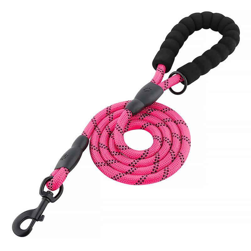 Reflective Anti-Lost Round Rope Dog Leash for Medium & Large Dogs