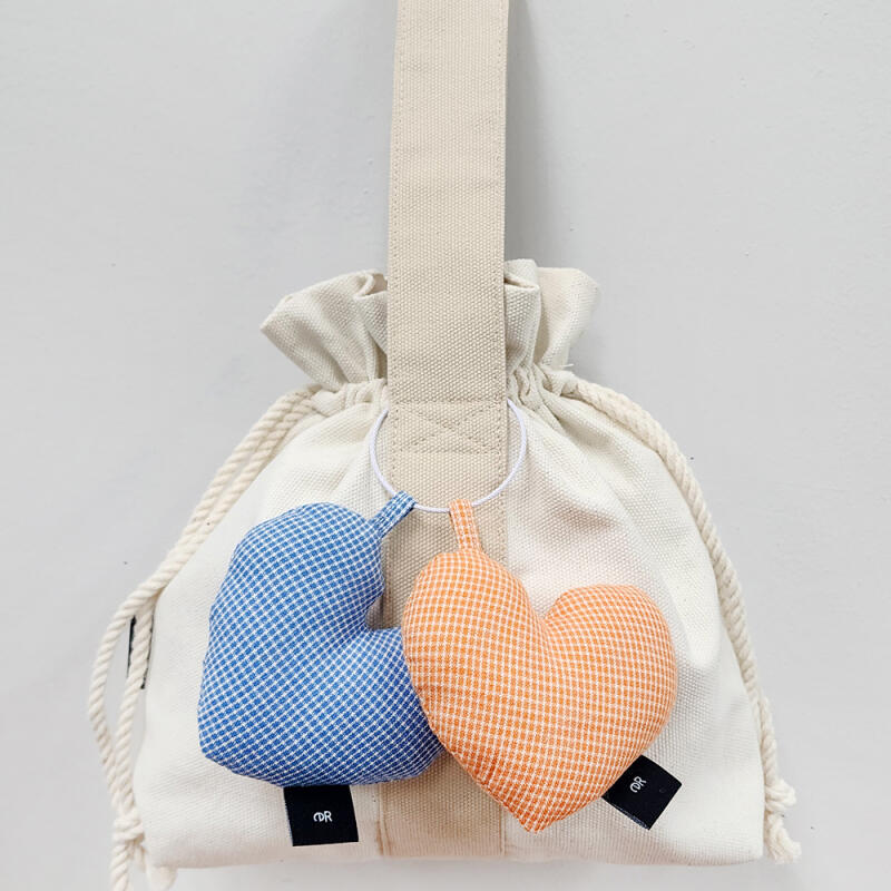 Handmade heart keychain charm bag accessory