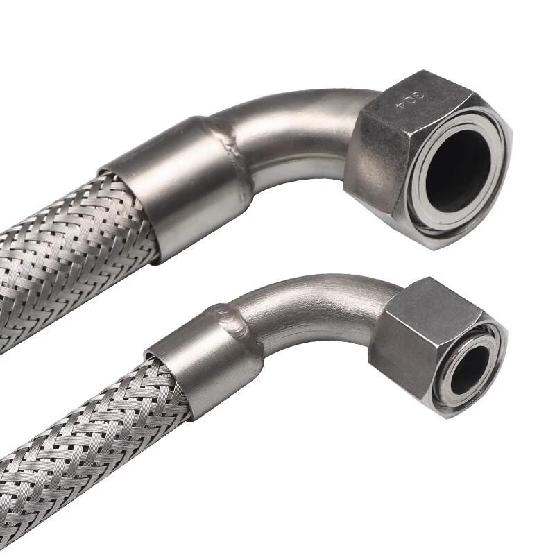 304 Stainless Steel Braided Flexible Hose with Elbow