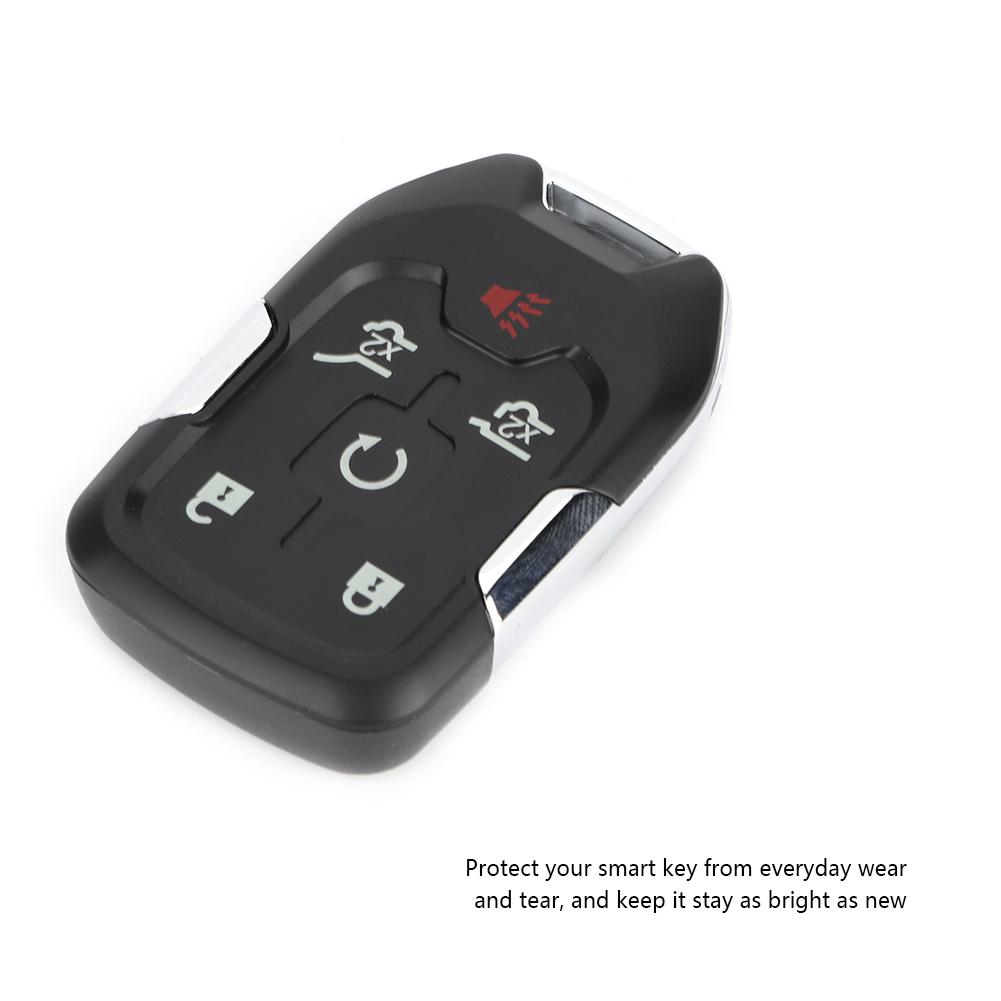Guscio Porta Chiavi a Scatto per Telecomando Auto a 6 Pulsanti Adatto per Chevrolet Suburban Tahoe Yukon XL 13580802