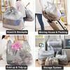 10pcs Extra Large Moving Storage Bags, High Capacity for Clothes/Quilts/Shoes, Suitable for Relocation/Dorm/Travel