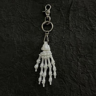 Dunkles Punk Totenkopf Hand Rock Schlüsselanhänger Anhänger Trendiger Nischen Taschenanhänger Subkultur Metall Schlüsselanhänger Taschenanhänger Geschenk