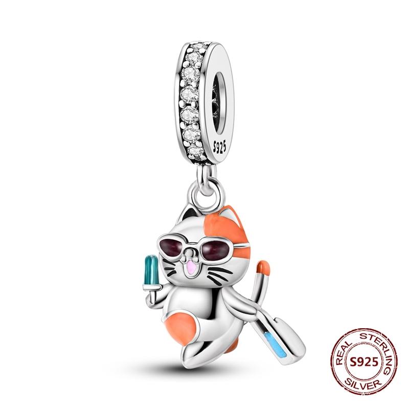 copper Travel Suitcase Motorcycle Car Bicycle Charm Bead Charms Pendents Compatible With Authentic Bracelets Fine Do It Yourself Birthday Jewellery Gi