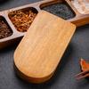Serviertablett aus Holz mit Unterteilung, Gewürzschale, Soßenschalen mit mehreren Fächern für Snacks, Vorspeisen, Früchte, Süßigkeiten, elegante Holzteller für den täglichen Gebrauch