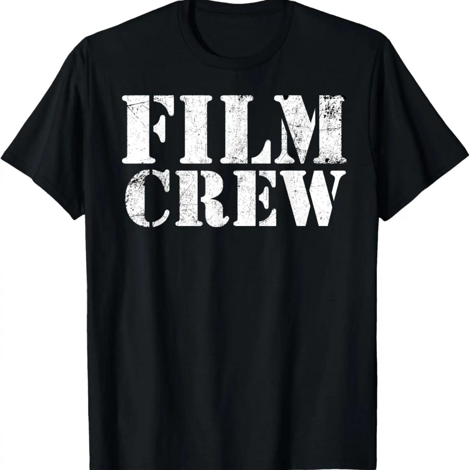 FRONT ONLY Film Crew T Shirt For Location Shooting & Filming T-Shirt S чёрный