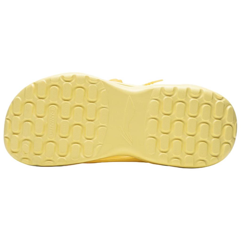 Li Ning Sports Lifestyle Gashapon Shoes EVA Soft Comfortable Trendy Clogs Unisex Shoes Pineapple-Yellow AGAW019-15