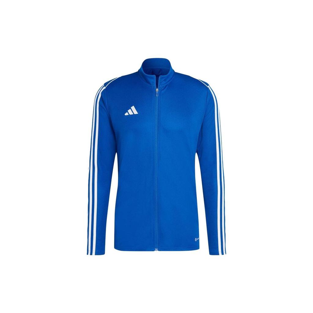 Adidas Color Block Striped Zip Collar Jacket Men Jackets Blue HS3505