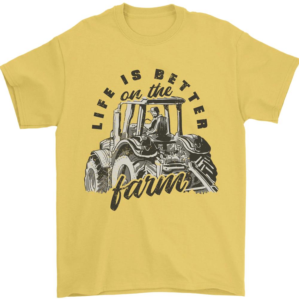 Tractor Life Is Better Farm Funny Farming Unisexs TShirt 100 Cotton