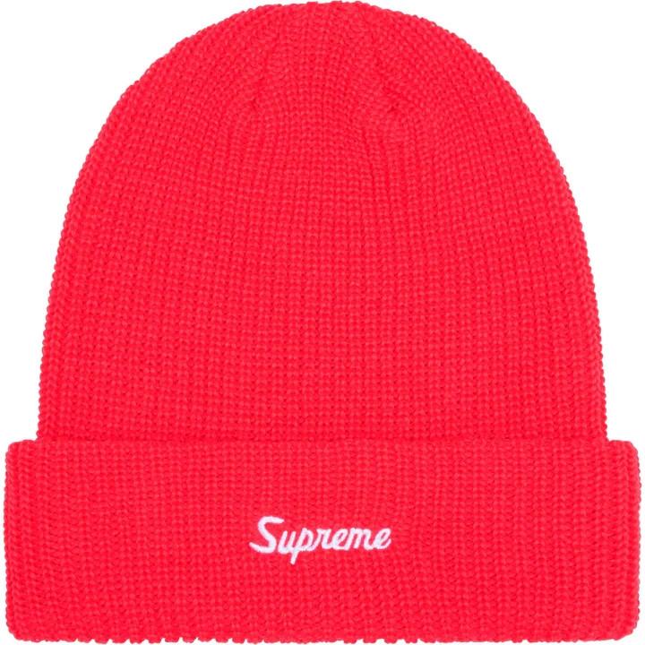 Supreme Loose Gauge Beanie (25FW) Watermelon One-Size