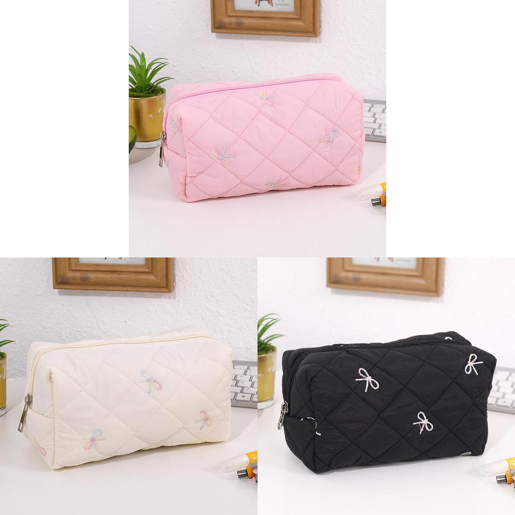 Small Flower Butterfly Bow Makeup Bag With Large Capacity For Travel And Daily Use