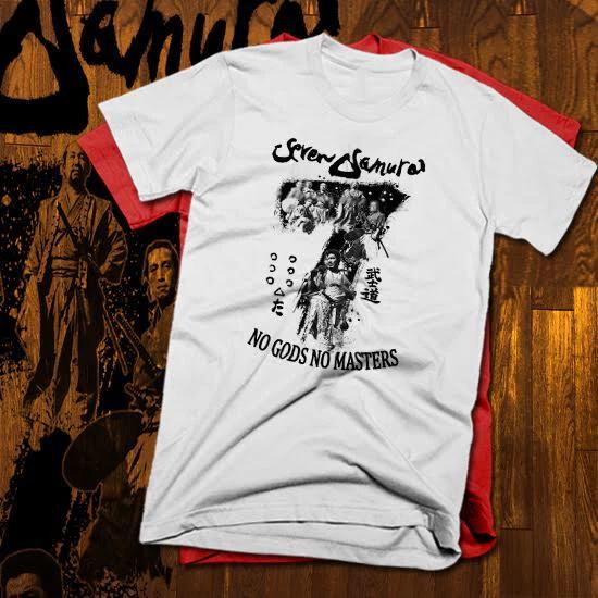 Vintage Samurai T-shirt japanese Warrior Class Retro Bushido Ronins New cotton M