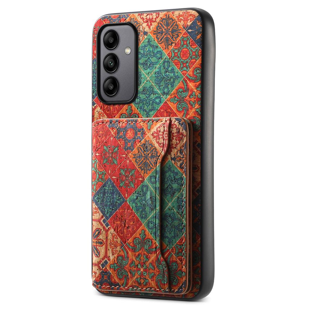 For Samsung Galaxy A05s 4G Case Colorful Florals Leather Back Cover with Card Holder Kickstand