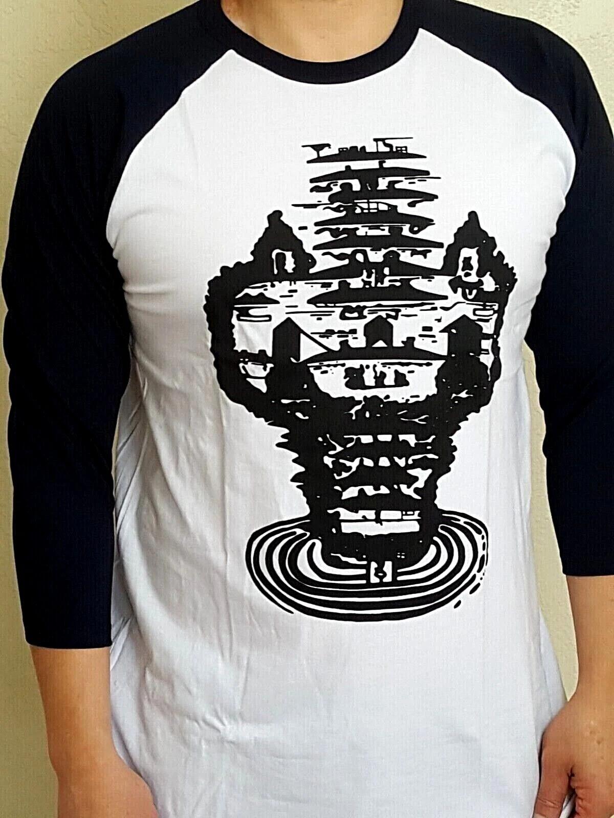 Minotaur and the Labyrinth, Greek Mythology, 3/4 baseball Tee - slim-fit style XL