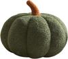 3D Simulated Pumpkin Pillow Plush Pillow Sofa Cushion (7.8inch, Olive)