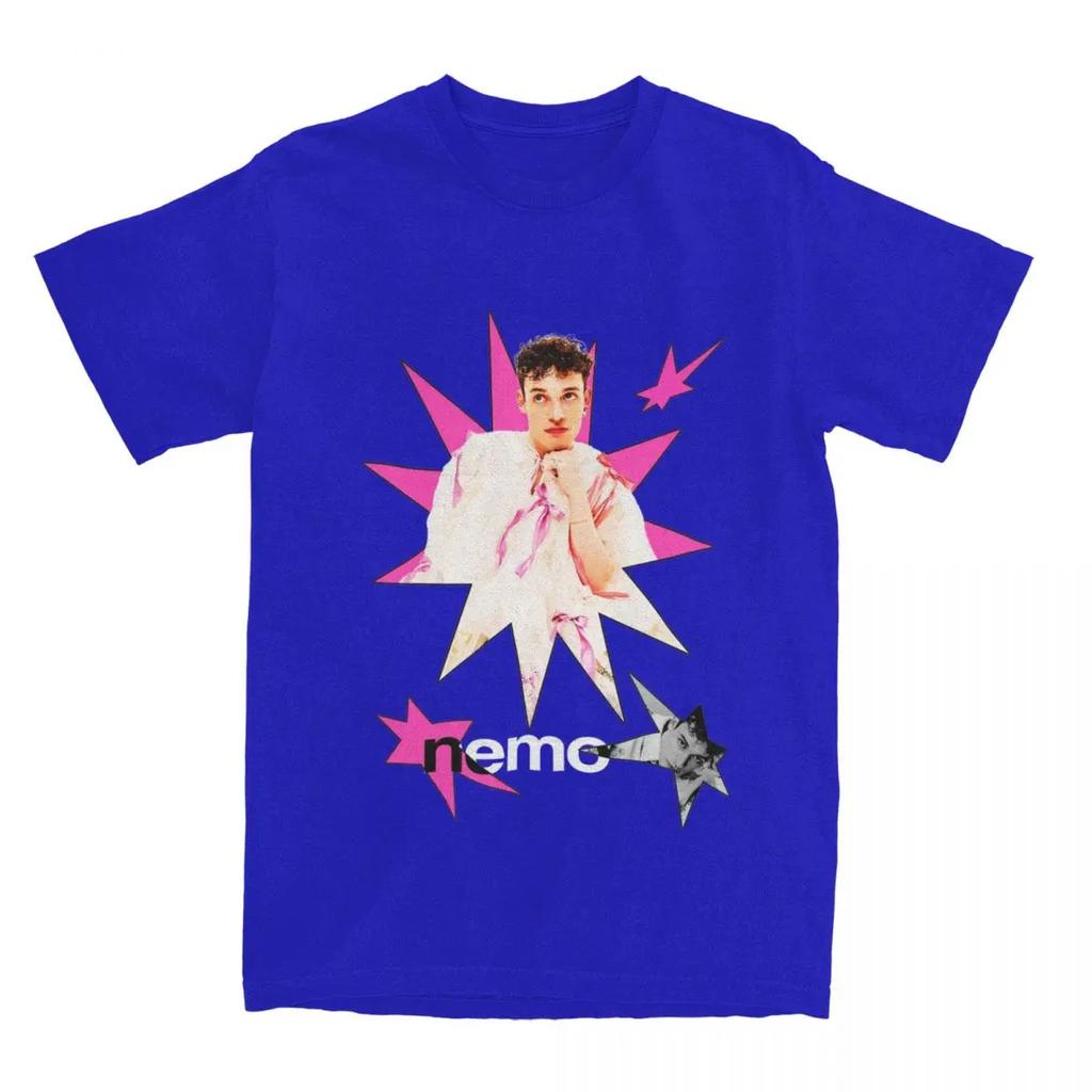 Streetwear T-Shirt Nemo The Code Winner Eurovisions 2024 100 Cotton T Shirts Hipster Tee Shirt for Man Short Sleeve Clothes
