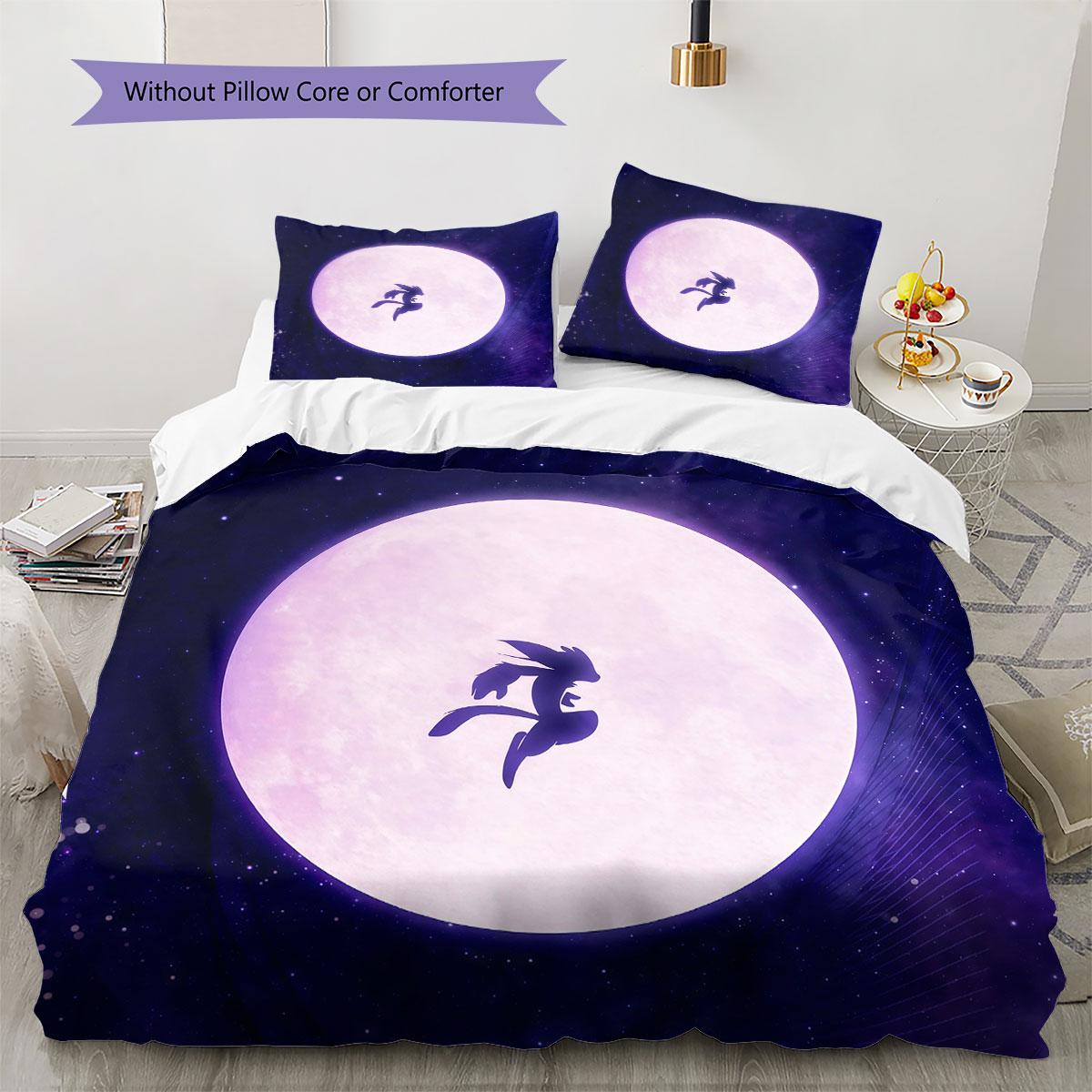 

ori Pattern Bedding Quilt Set Quilt Cover Pillowcase Home Decoration Birthday Gift (1 * duvet cover + 2 * pillowcase, without core) 135x200cm