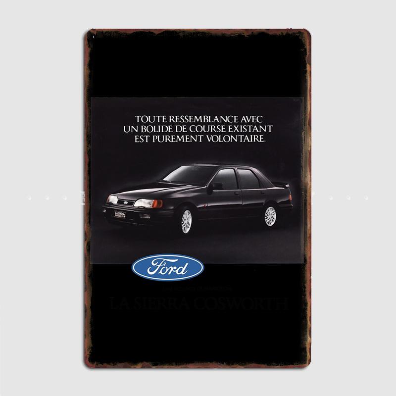 

SIERRA COSWORTH 2 Classic Car Metal Sign Poster Garage Decoration Room Decor Automobile Club Tin Home Decor 20x30cm（7.8x11.8inch）