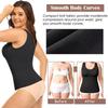 Double-Layer Seamless Body Shaping Vest for Women - Tummy Control & Waist Cincher Sports Base Layer, Pure Cotton with Chest Pads
