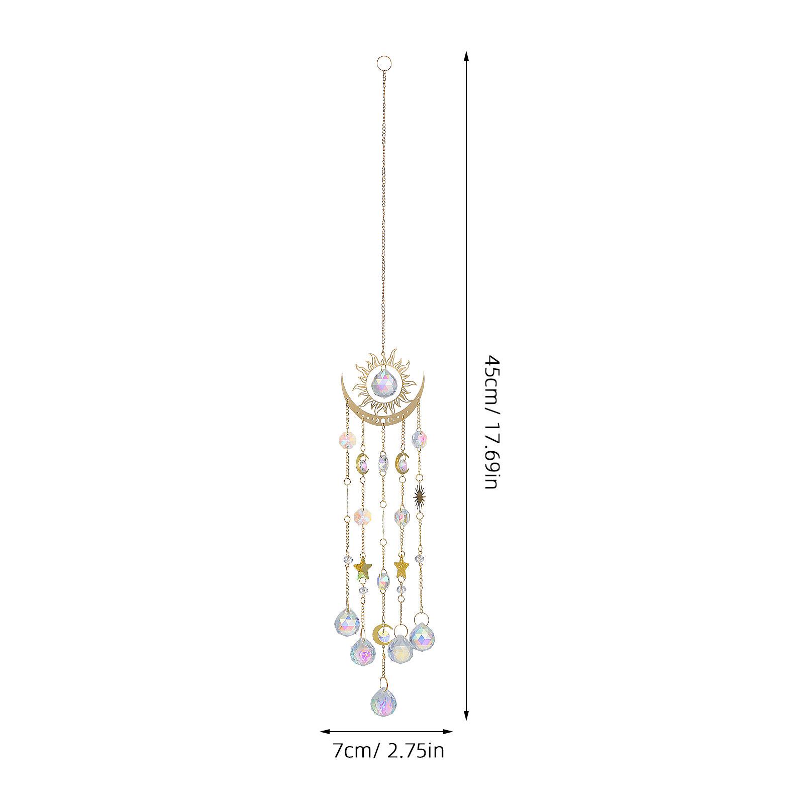 

Хрустальная подвеска-колокольчик, ловящая солнечный свет, с сияющим эффектом, изысканным дизайном, подвесное украшение для декора открытого и закрытого пространства, окна, двери.