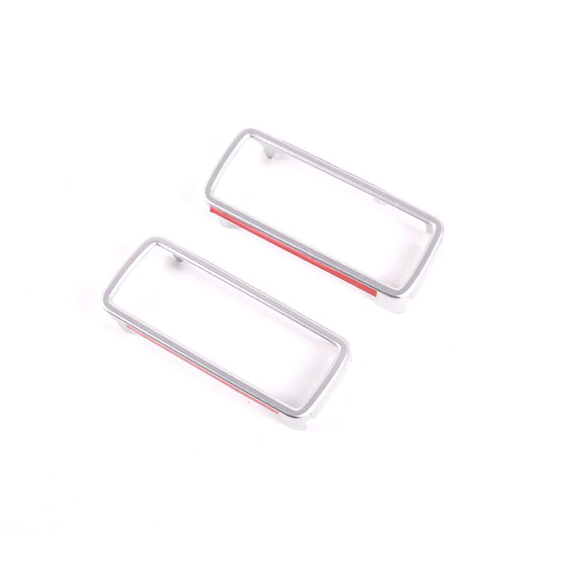 

ABS Glossy Black Car Trailer Hook Hole Frame Cover Decoration Trim For Land Rover Defender 90 110 130 -2024 Car Accessories срібний
