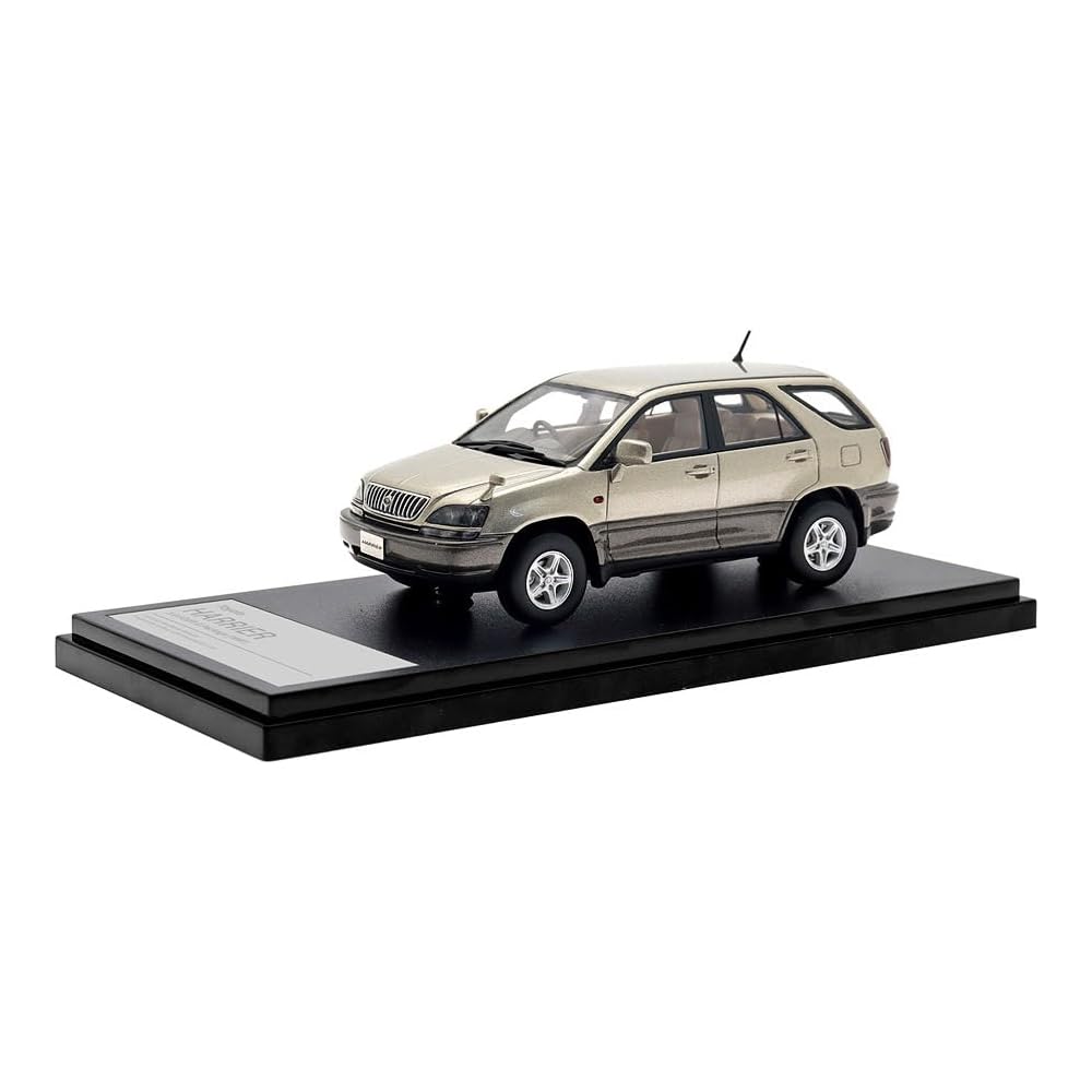 Hi Story 1/43 Scale Toyota Harrier 3.0 FOUR G Package (1997) Sparkling Gold Metallic, Finished Model