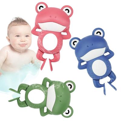 Juguete de baño de rana, paquete de 3 juguetes de agua de rana, juguete de baño de cuerda para nadar, juguete de baño, juguete de reloj de rana nadadora, juguete de baño de cuerda para niños pequeños