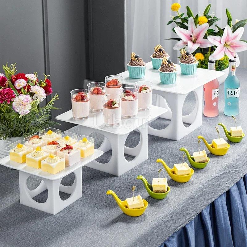 Display rack Buffet multi-layer afternoon refreshment rack Acrylic Cold Meal Tea Break Table Advanced dessert table decoration