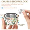 Compatible AirPods Pro 2nd/1st Generation Case Lock Flower Women Girl 2023/2022, Double Secure Lock Clip Hard Shockproof Protective iPods Pro 2 Cover