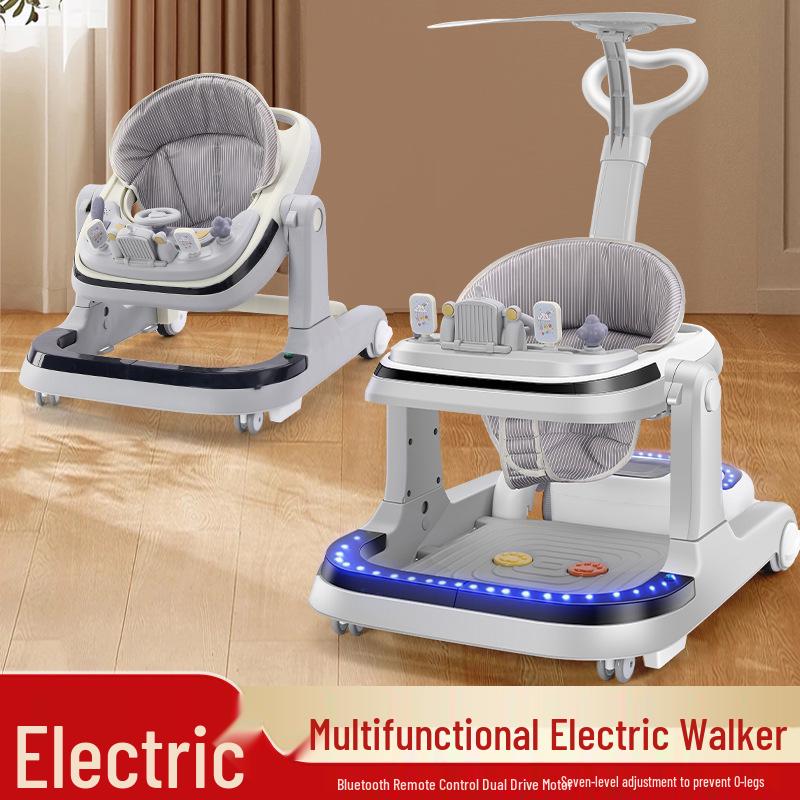 Rechargeable Remote-Controlled Baby Walker Car with Anti-Rollover Safety