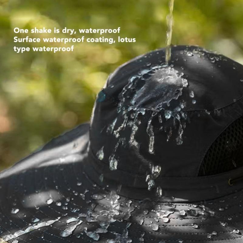 Wide Brim Solar Fan Hat Outdoor Fishing Sunscreen Quick Drying Solar USB Charging