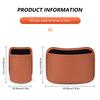 SEAMETAL Car Door Storage Box PU Leather Auto Seat Back Hanging Cup Holder Trash Can Multi-function Car Storage Pocket Organizer