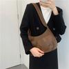 Niche Design Bag Women's Minimalist Underarm Bag Trendy Korean Chic Simple Retro Versatile Saddle Bag
